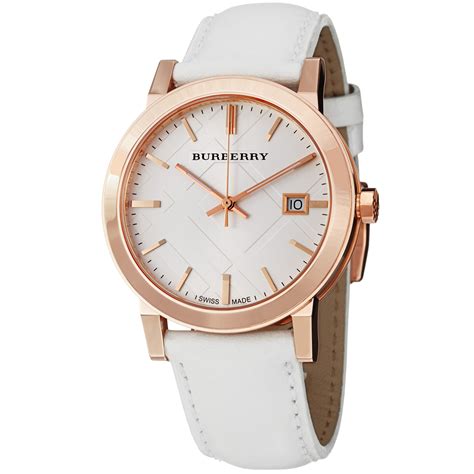 white leather burberry watch|clearance Burberry watches.